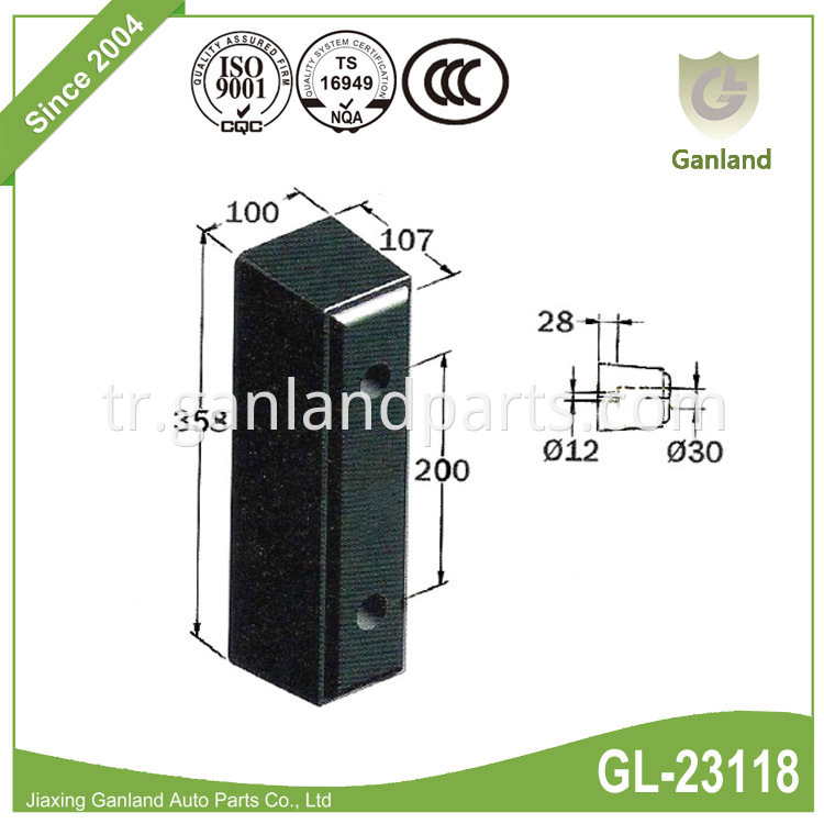 Heavy-duty rubber buffer GL-23118